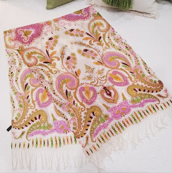 Beautiful 100% wool Pashima scarf - Picture 1 of 6